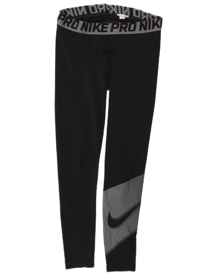 Leggings grafici Nike Dri Fit da uomo color block medio nero