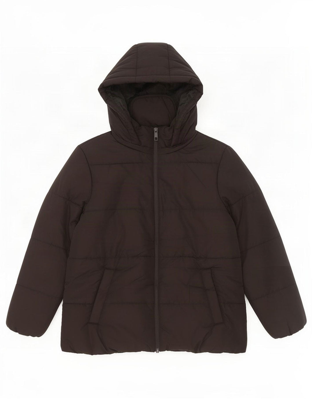 Giacca imbottita con cappuccio da donna Marks & Spencer UK 18 XL poliestere nero