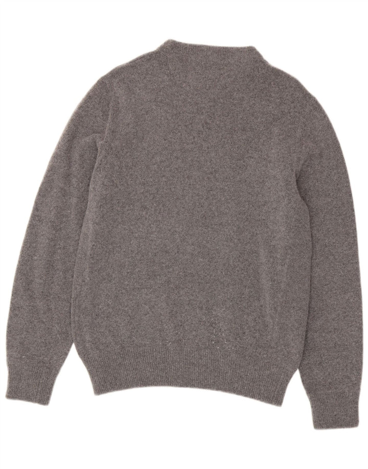 Maglione maglione girocollo da uomo Franklin Marshall grande lana grigia