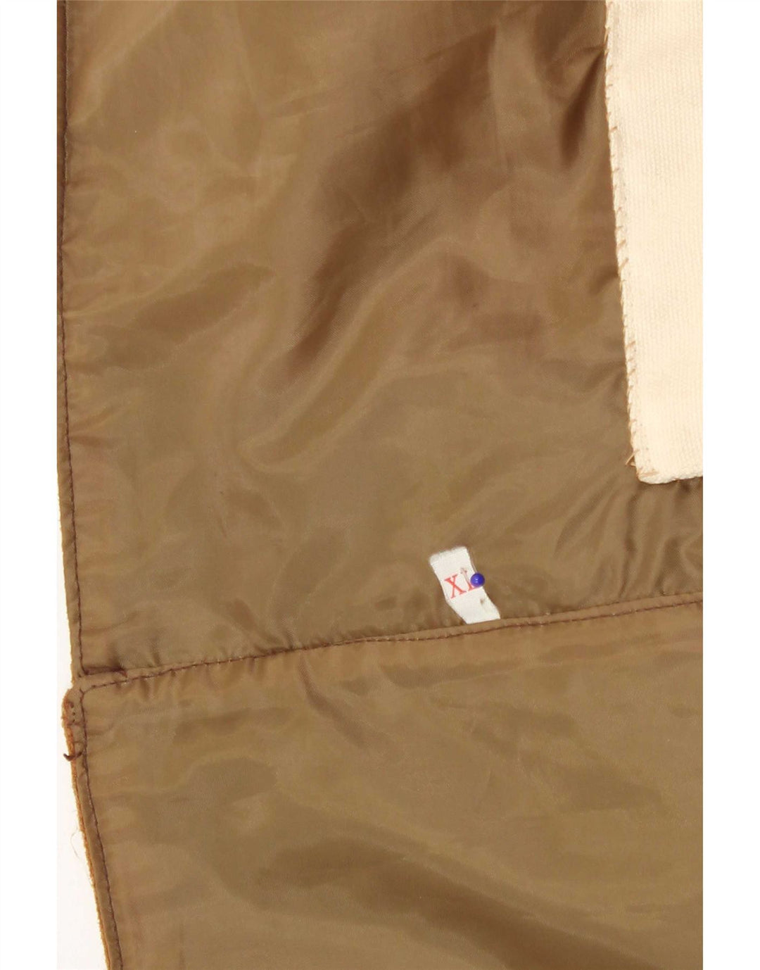 Gilet vintage da uomo in pelle scamosciata XL marrone