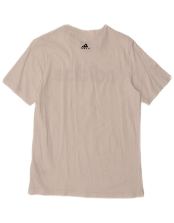 T-shirt grafica Adidas da bambino 13-14 anni in cotone bianco