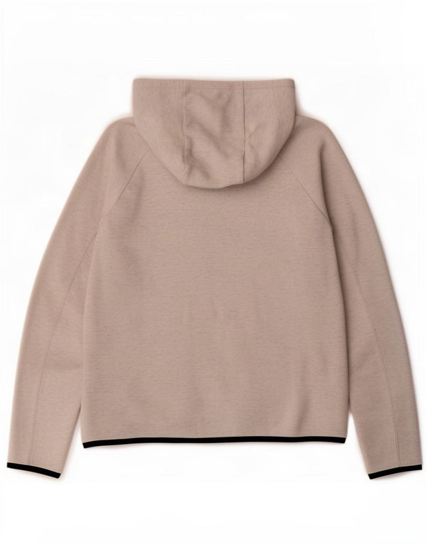 Felpa con cappuccio e zip Nike da uomo, piccola, in cotone grigio screziato