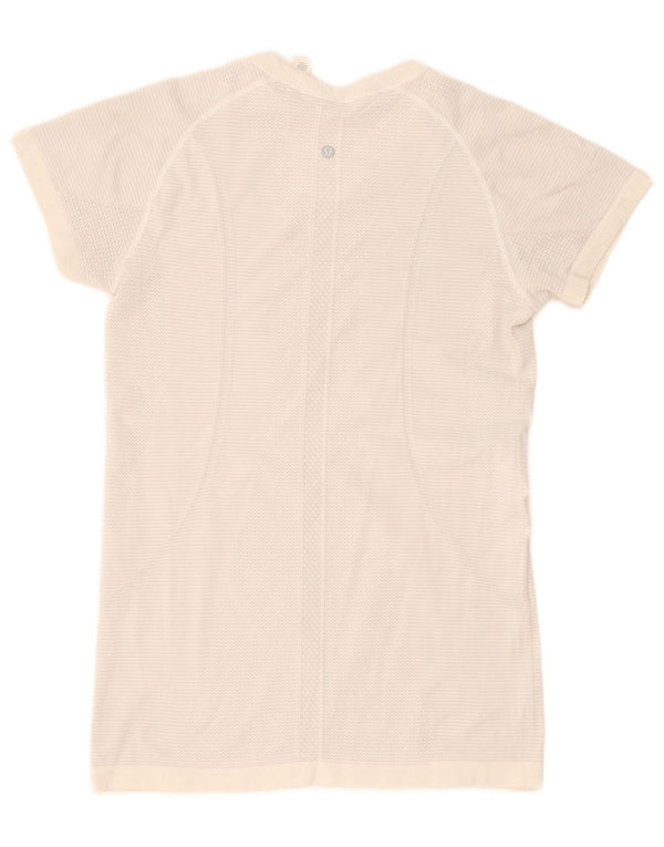 T-shirt da donna Lululemon Top US 10 Large nylon bianco