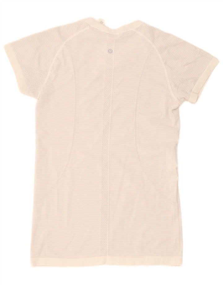 T-shirt da donna Lululemon Top US 10 Large nylon bianco