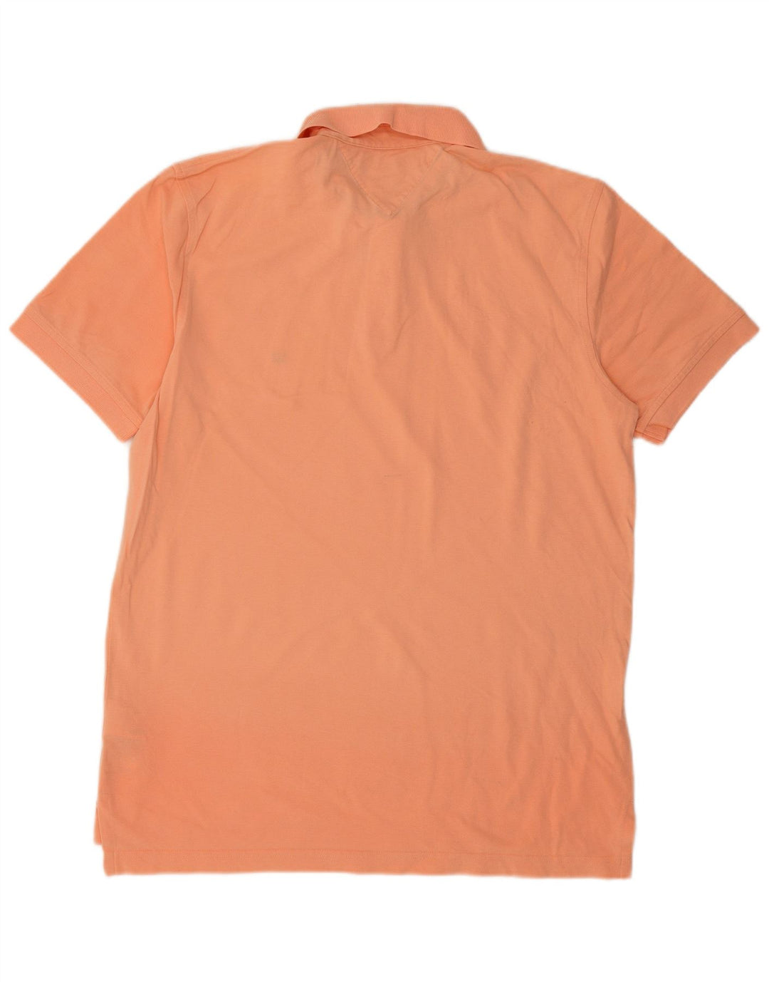 Polo da uomo Regular Fit Tommy Hilfiger Large in cotone arancione