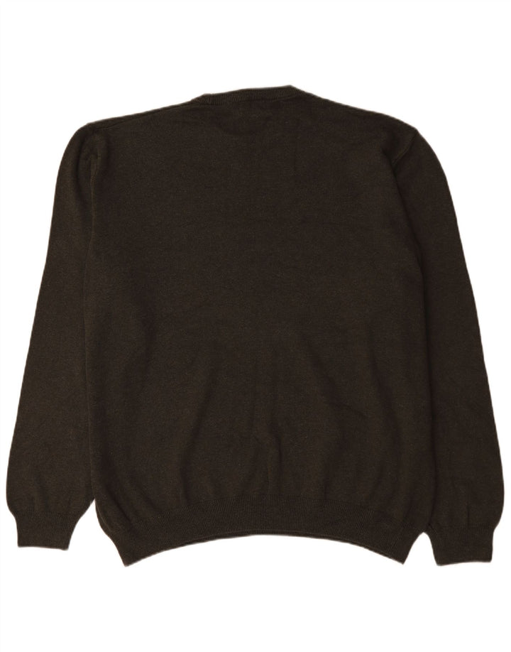 Maglione maglione girocollo da uomo Marks & Spencer 3XL cotone kaki