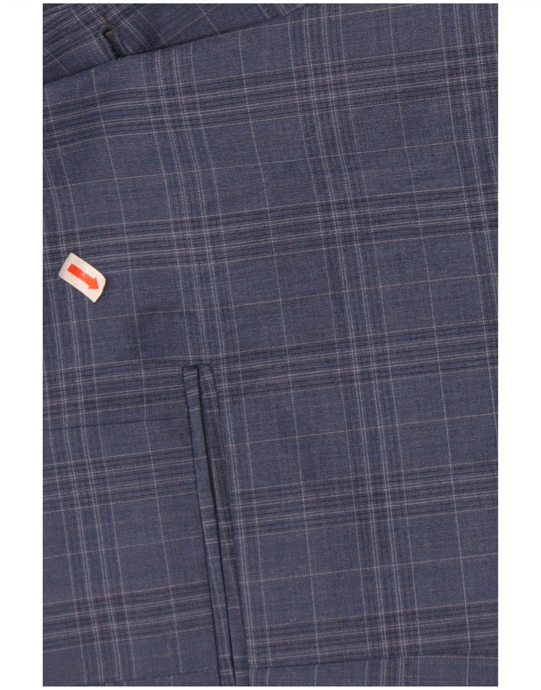 Giacca blazer da uomo a 2 bottoni Ben Sherman UK 44 2XL lana a quadri blu