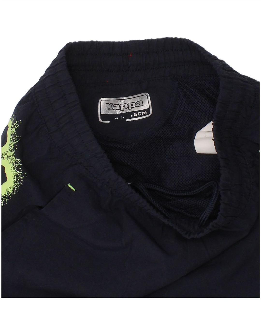 Pantaloncini sportivi grafici Kappa da bambino 6-7 anni in poliestere blu navy
