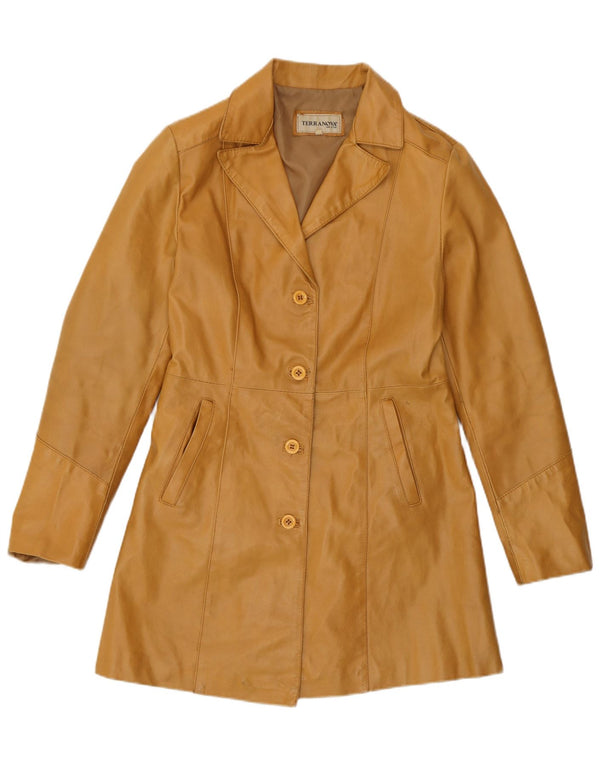 Cappotto in pelle da donna Terranova UK 10 Piccolo in pelle beige