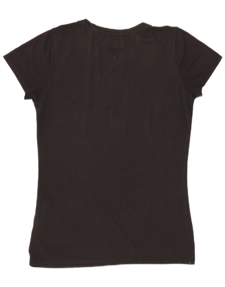 T-shirt grafica da donna Tommy Hilfiger Top UK 12 medio nero