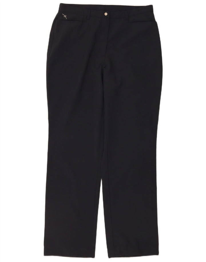 Pantaloni casual dritti da donna Chervo W30 L32 poliestere nero