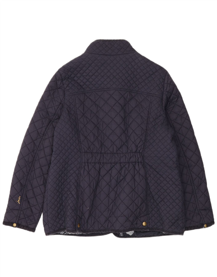 Giacca trapuntata da donna Joules UK 18 XL cotone blu navy