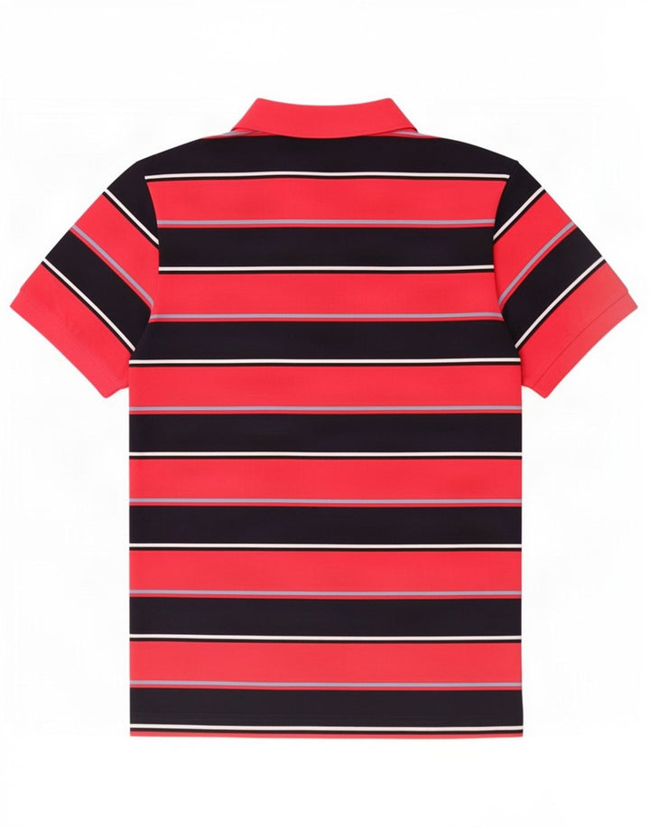 Polo da uomo Gant in cotone a righe rosa medio