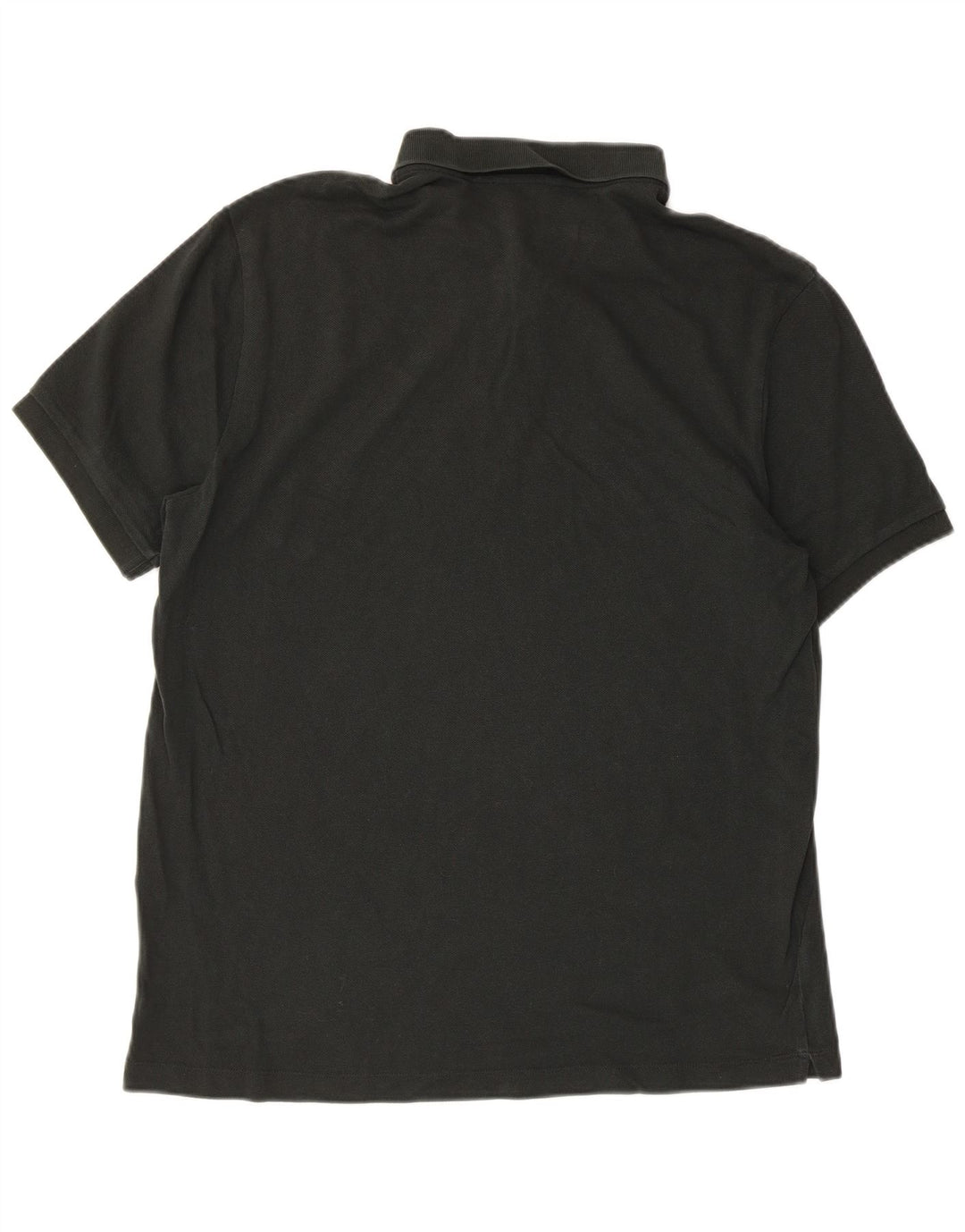 MASSIMO DUTTI Mens Polo Shirt Large Black Cotton
