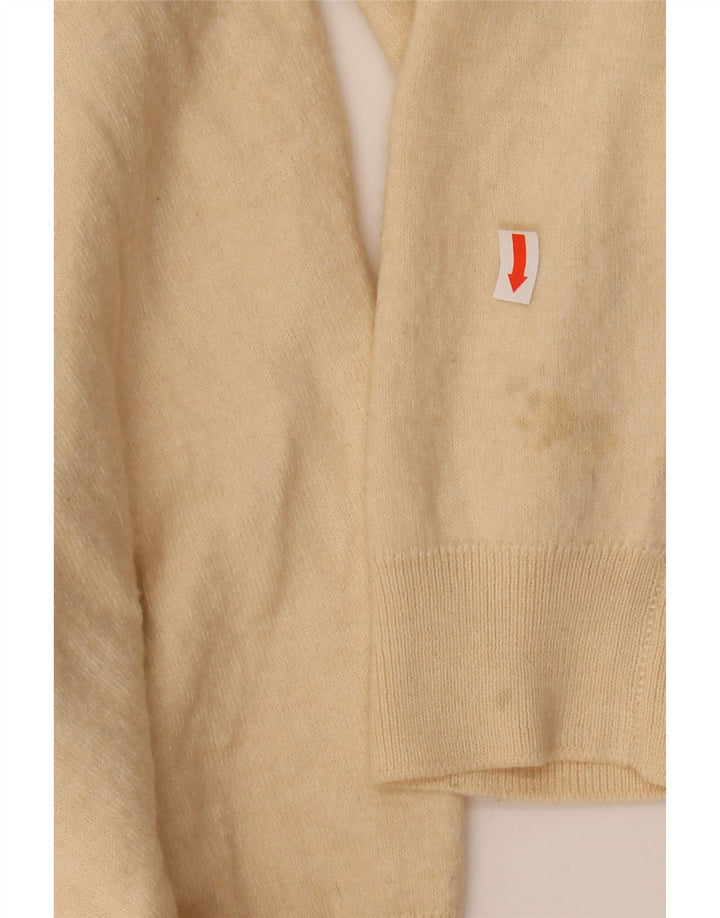 PIERRE CARDIN Maglione da donna con scollo a barca UK 12 Beige medio
