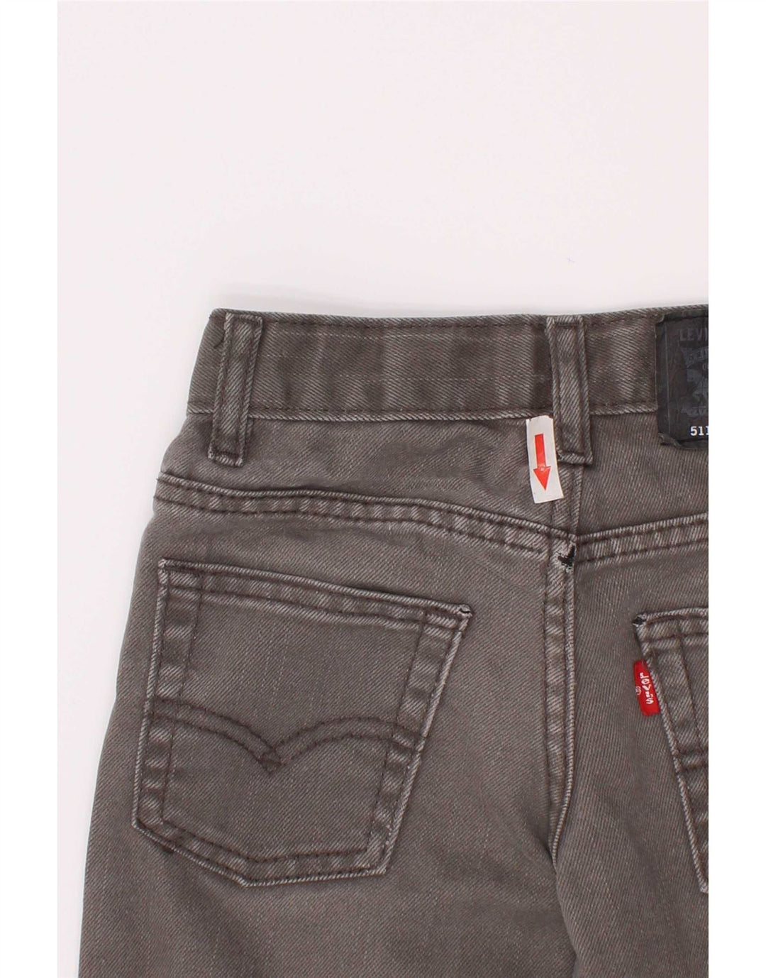 Levi's Ragazzi 511 Jeans slim invecchiati 4-5 anni W22 L18 Cotone grigio