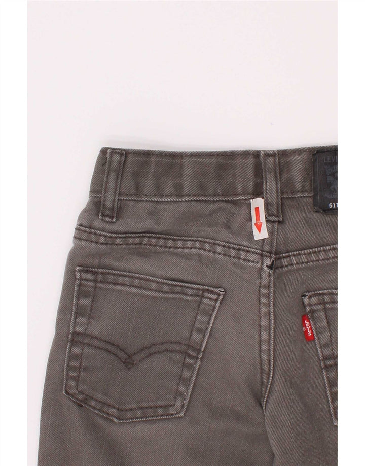 Levi's Ragazzi 511 Jeans slim invecchiati 4-5 anni W22 L18 Cotone grigio