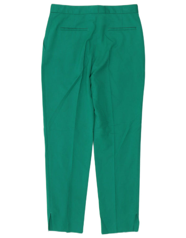 Pantaloni chino slim da donna Topshop UK 8 piccoli W28 L27 poliestere verde