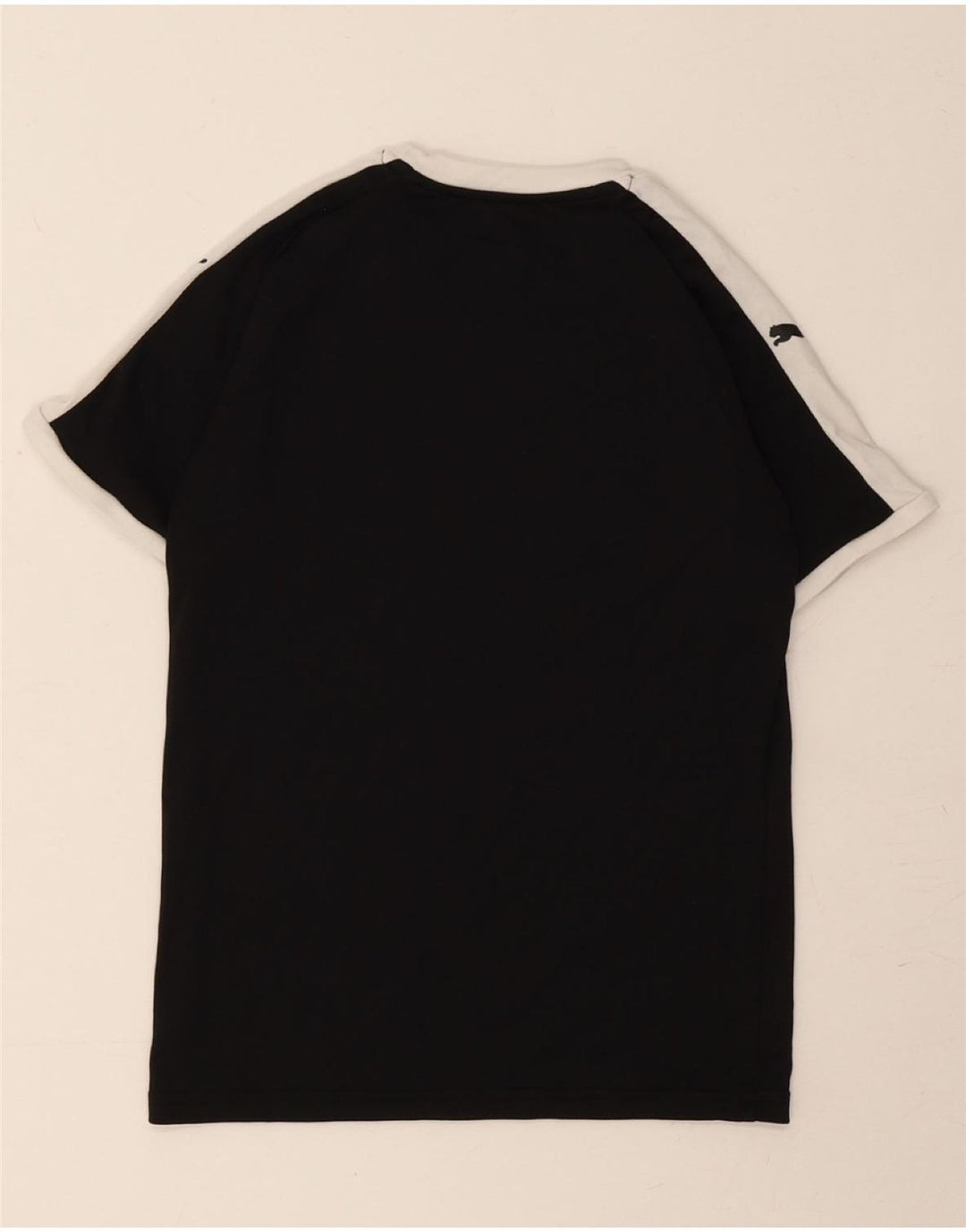 PUMA Boys T-Shirt Top 11-12 Years Black Colourblock