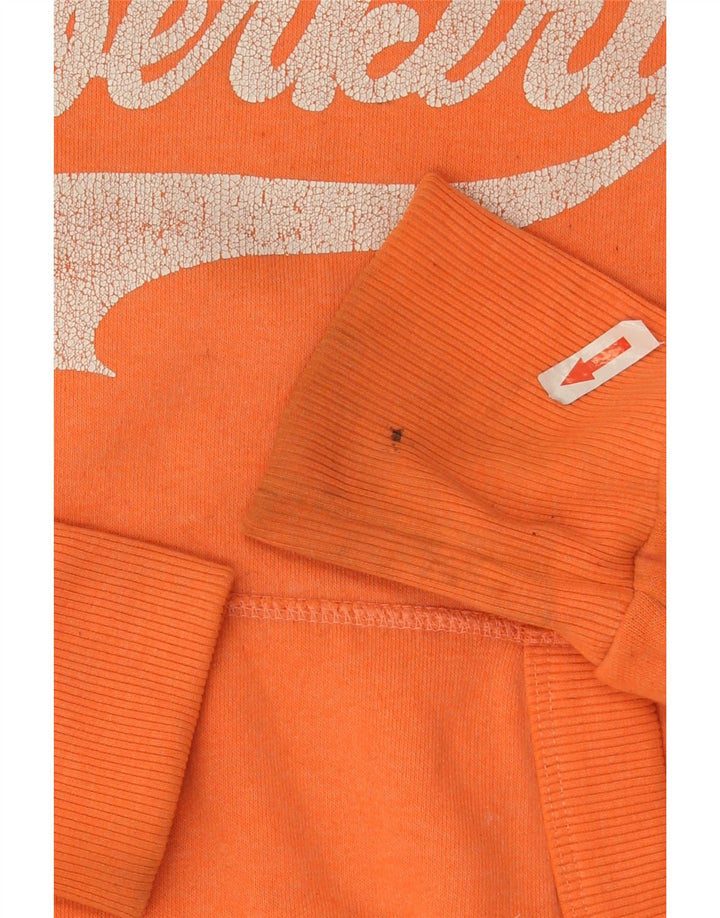 Felpa con cappuccio grafica da donna Superdry UK 10 Small Arancione Poliestere