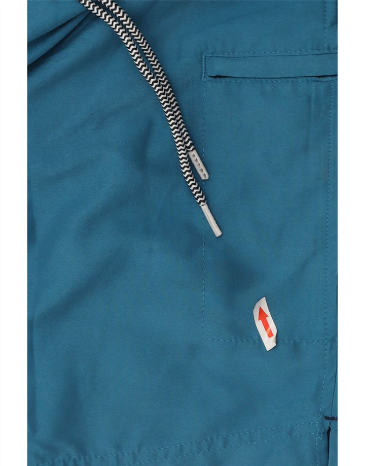 Pantaloncini da bagno Marks & Spencer da uomo Peacock Cargo in poliestere blu medio