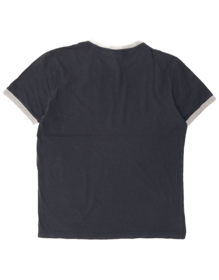 T-shirt grafica da uomo Champion Top medio blu navy