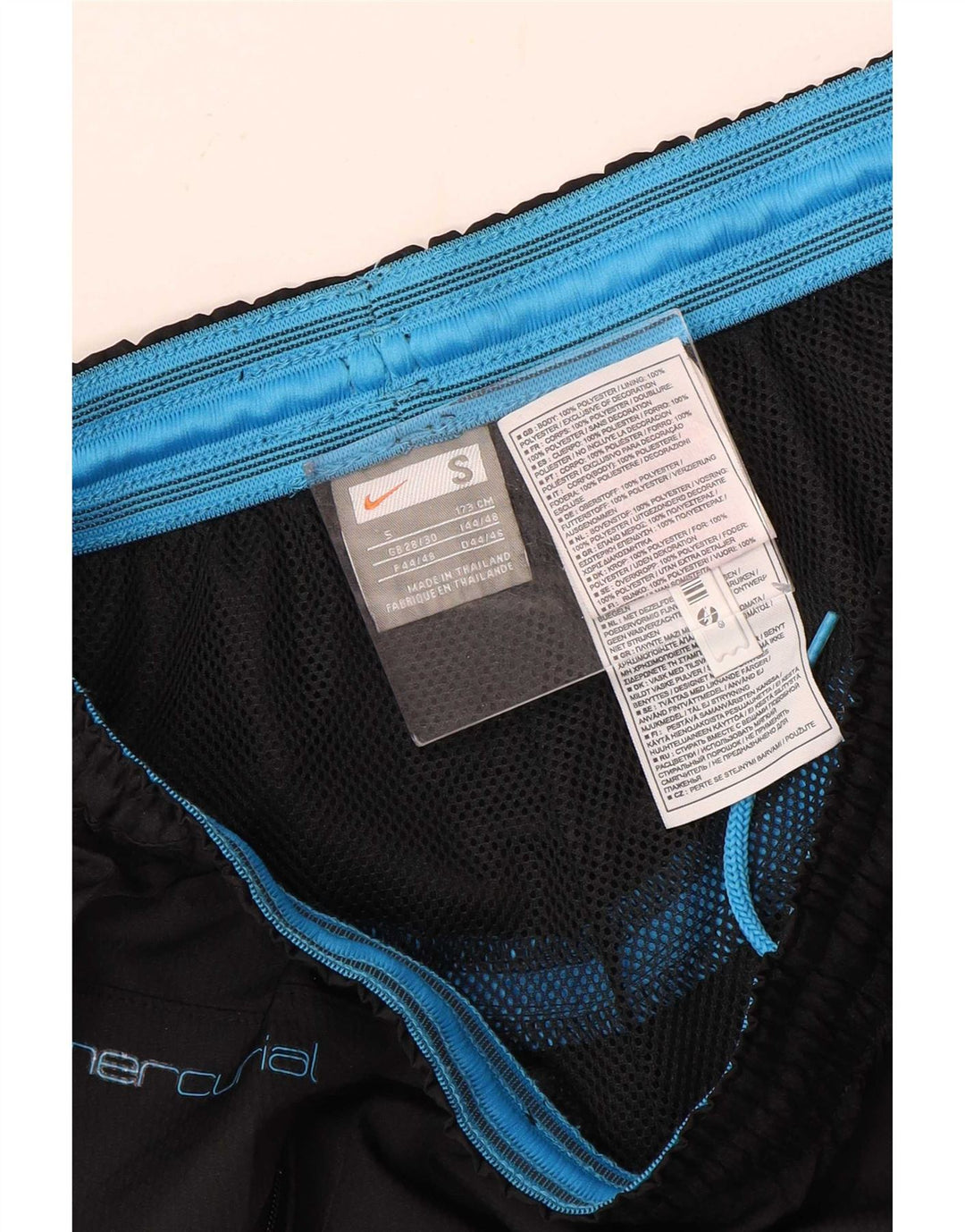 Pantaloni da tuta Nike da uomo piccoli in poliestere nero