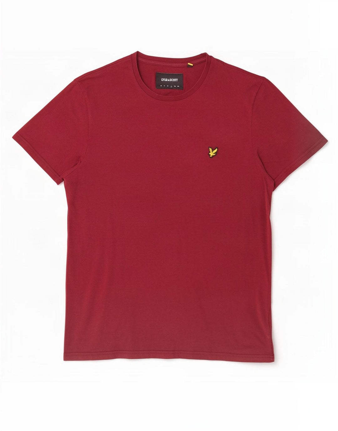 T-shirt da uomo Lyle & Scott Top grande in cotone bordeaux