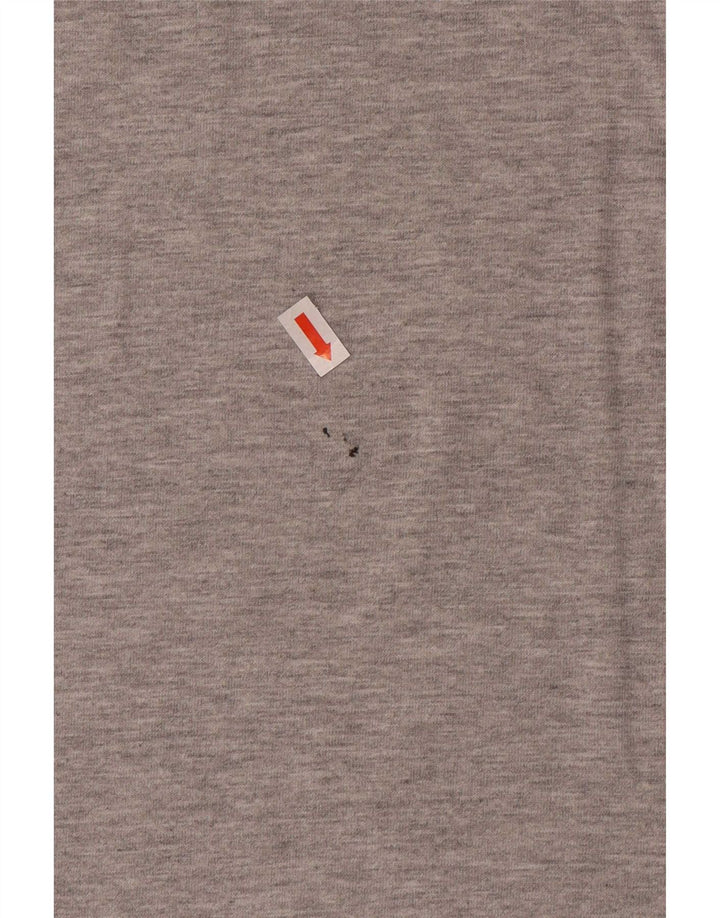 T-shirt grafica da uomo con animali in cotone grigio medio