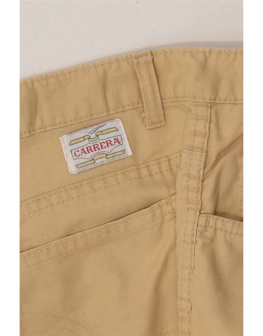 CARRERA Womens Straight Casual Trousers W37 L28 Yellow Vintage Carrera and Second-Hand Carrera from Messina Hembry 