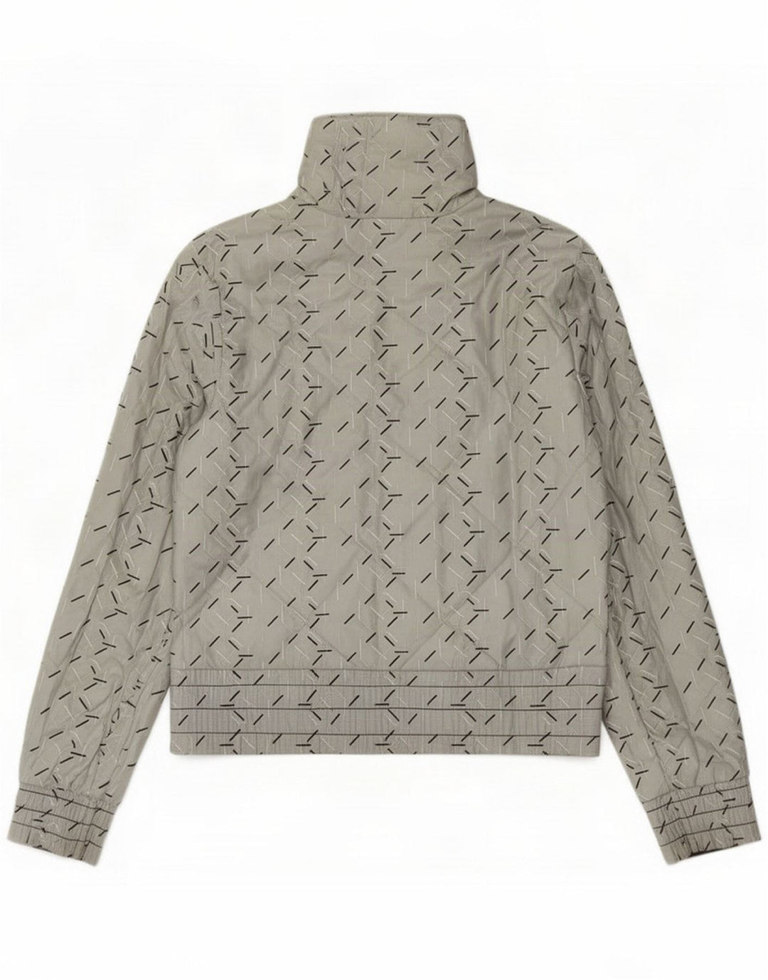 Giacca reversibile da donna Nike UK 8/10 nylon geometrico grigio piccolo