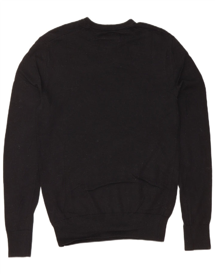 Maglione girocollo da uomo ALL SAINTS piccolo in lana merino nera