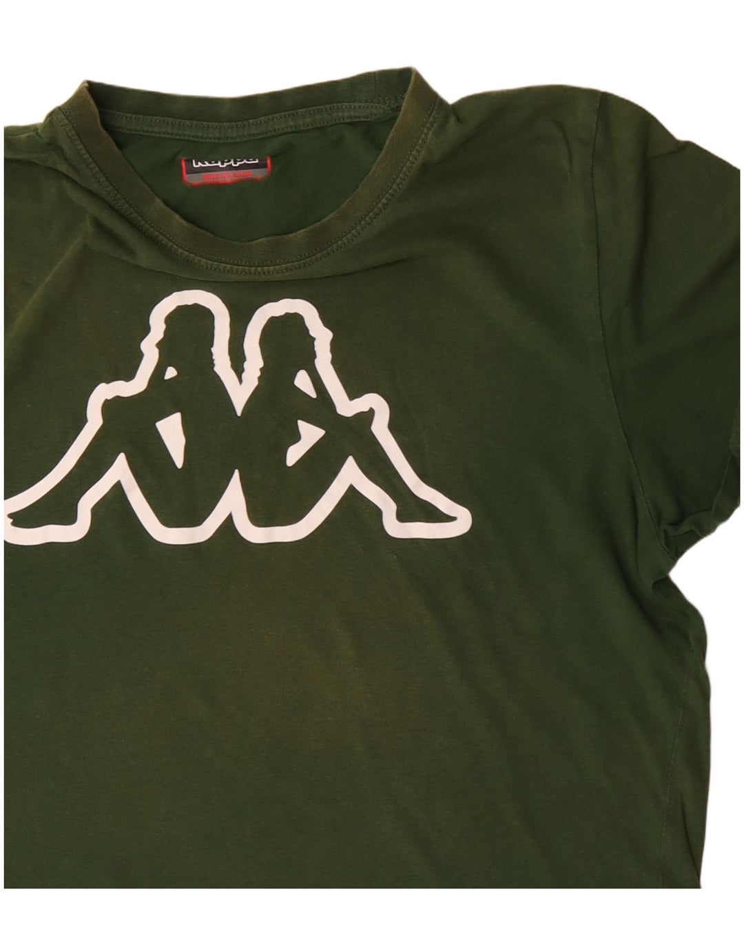 T-shirt grafica da uomo Kappa Top in cotone verde medio