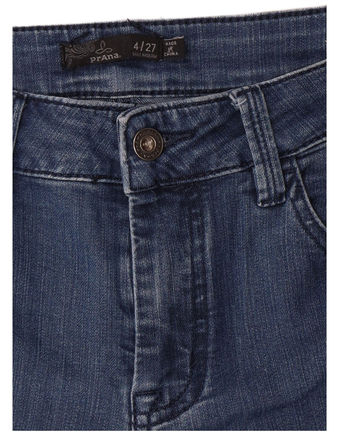 PRANA Jeans skinny da donna US 4 piccoli W27 L31 Blu