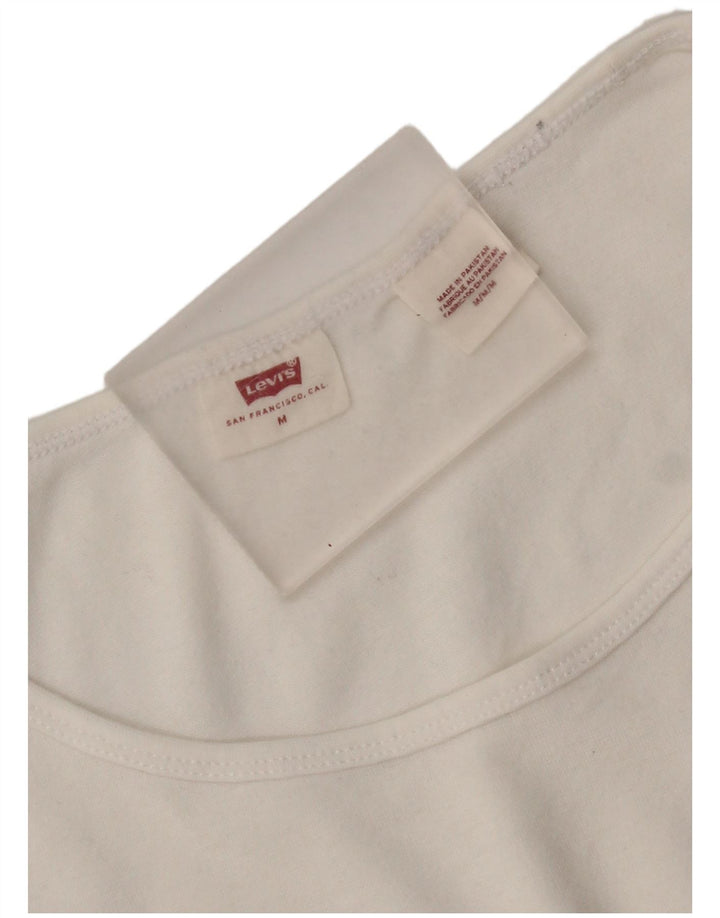 T-shirt corta da donna Levi's UK 12 Medium White