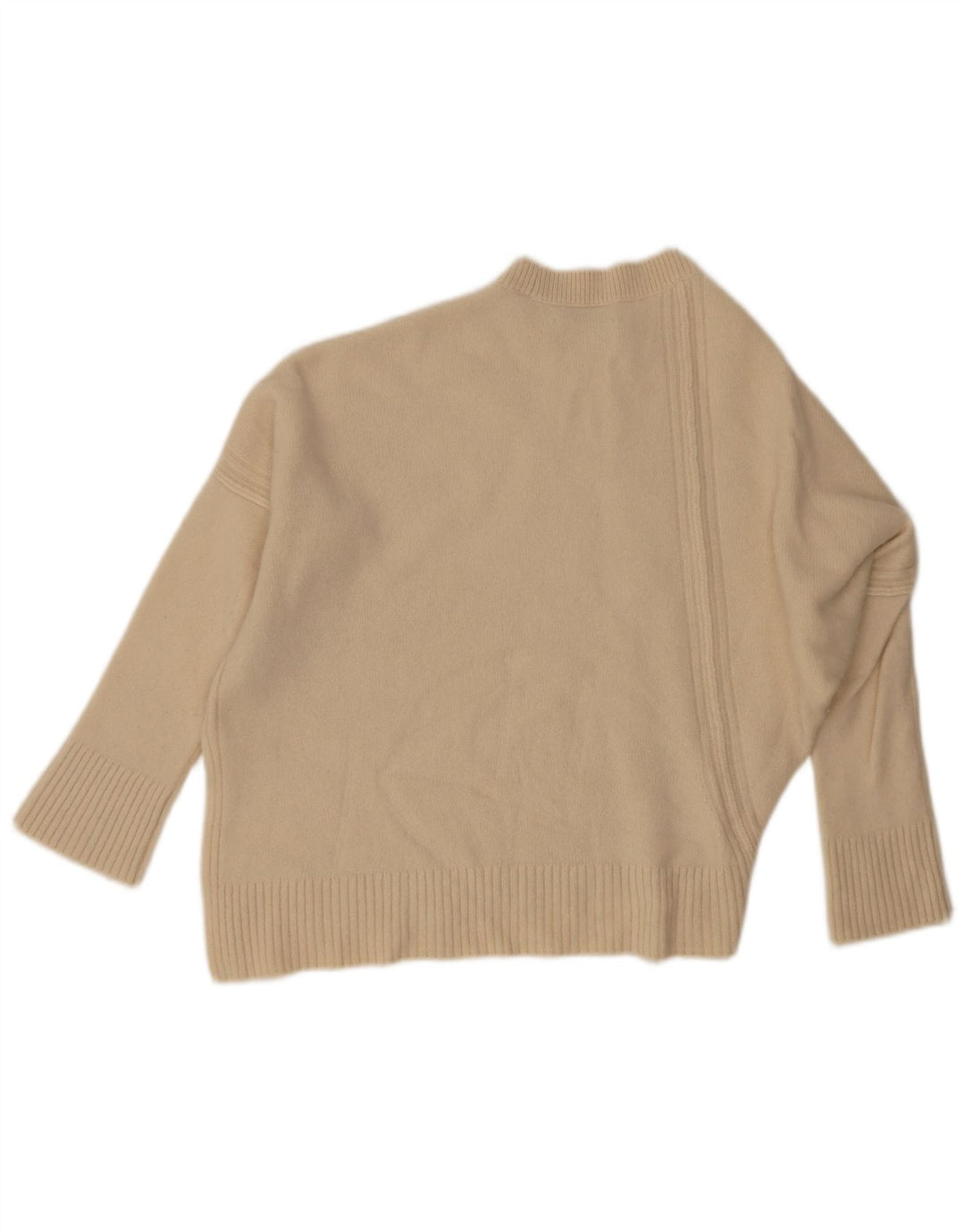 Maglione maglione girocollo a pipistrello da donna di All Saints UK 10 piccolo bianco sporco