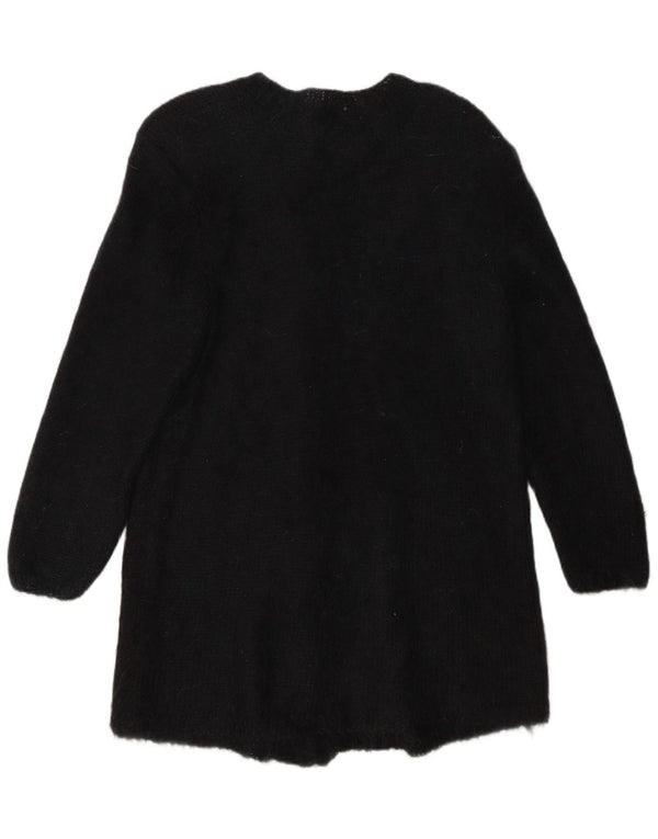 Vintage Womens Longline Cardigan Sweater UK 16 Large Black