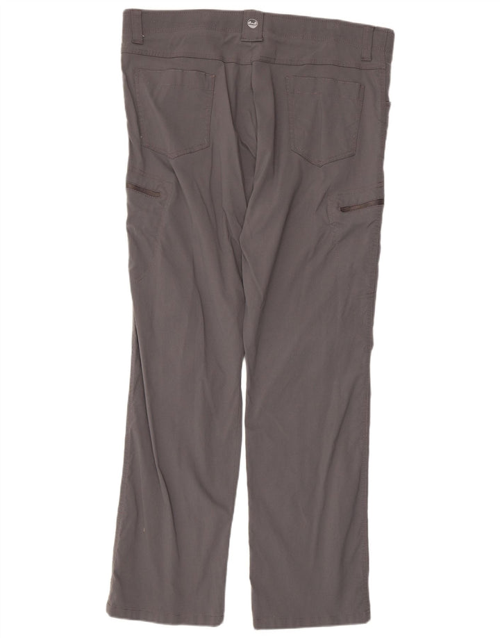 Pantaloni cargo dritti da uomo Wrangler W40 L30 nylon grigio