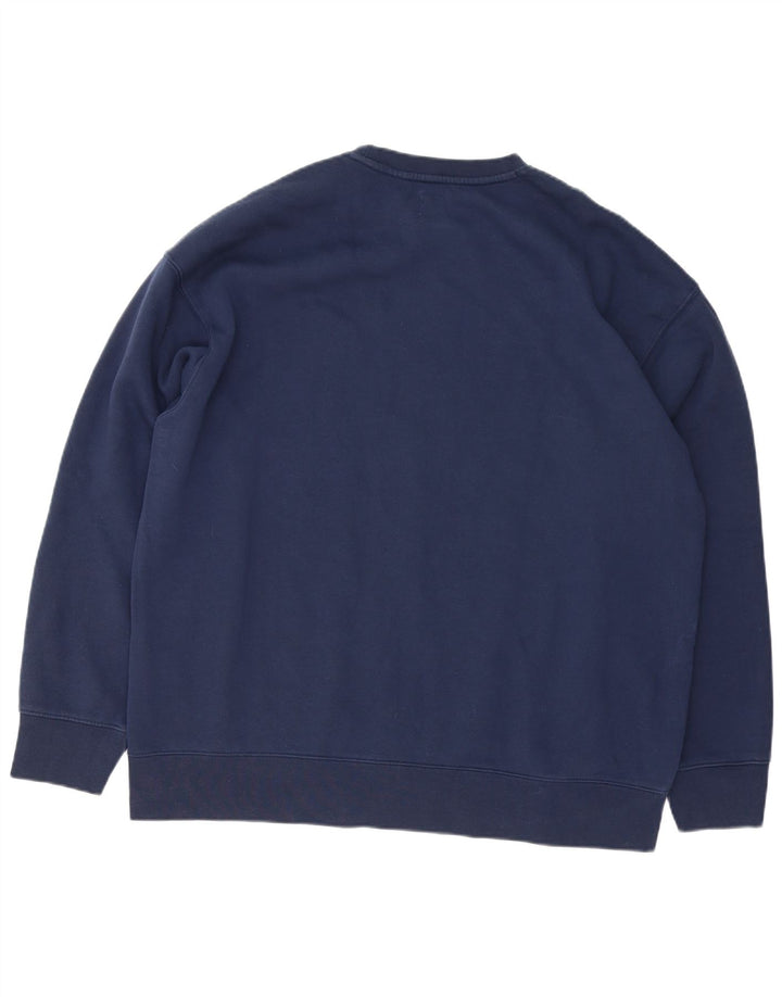 Levi's Uomo Felpa con grafica rilassata Maglione XL Cotone blu navy