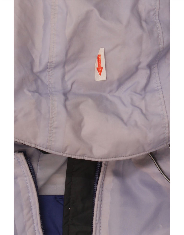 Giacca antipioggia da donna Columbia Omni-Tech con cappuccio UK 14 Colorblock blu medio