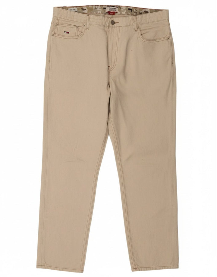 TOMMY HILFIGER Mens Slim Jeans W34 L29 Beige