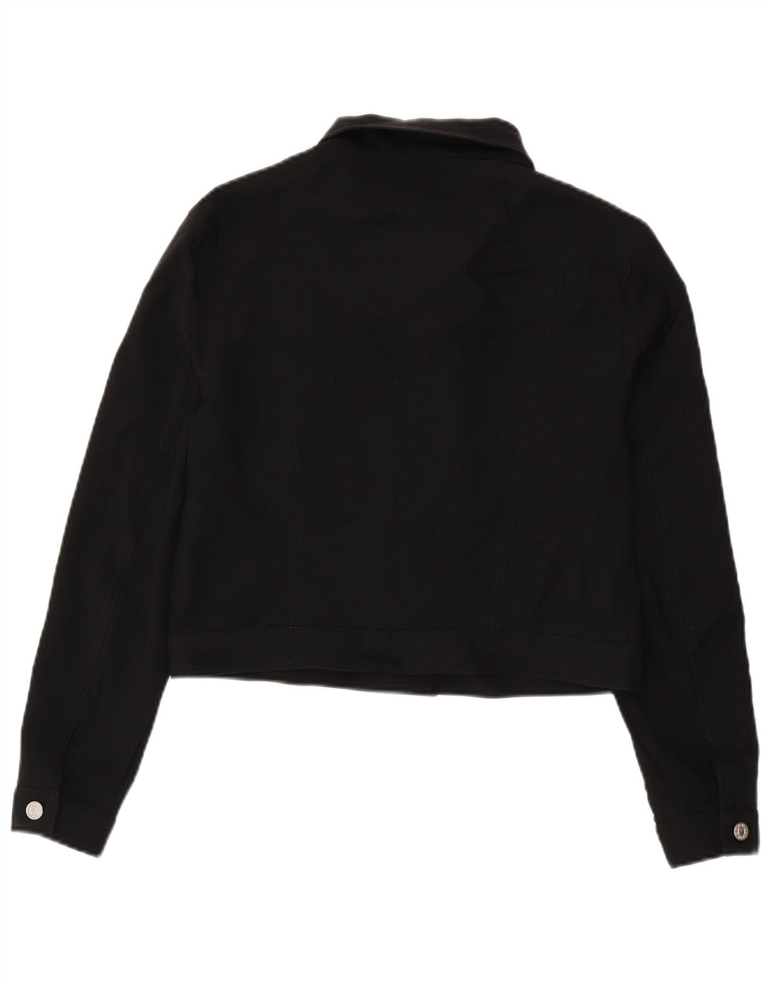 Giubbotto bomber corto da donna Benetton UK 14 grande poliestere nero