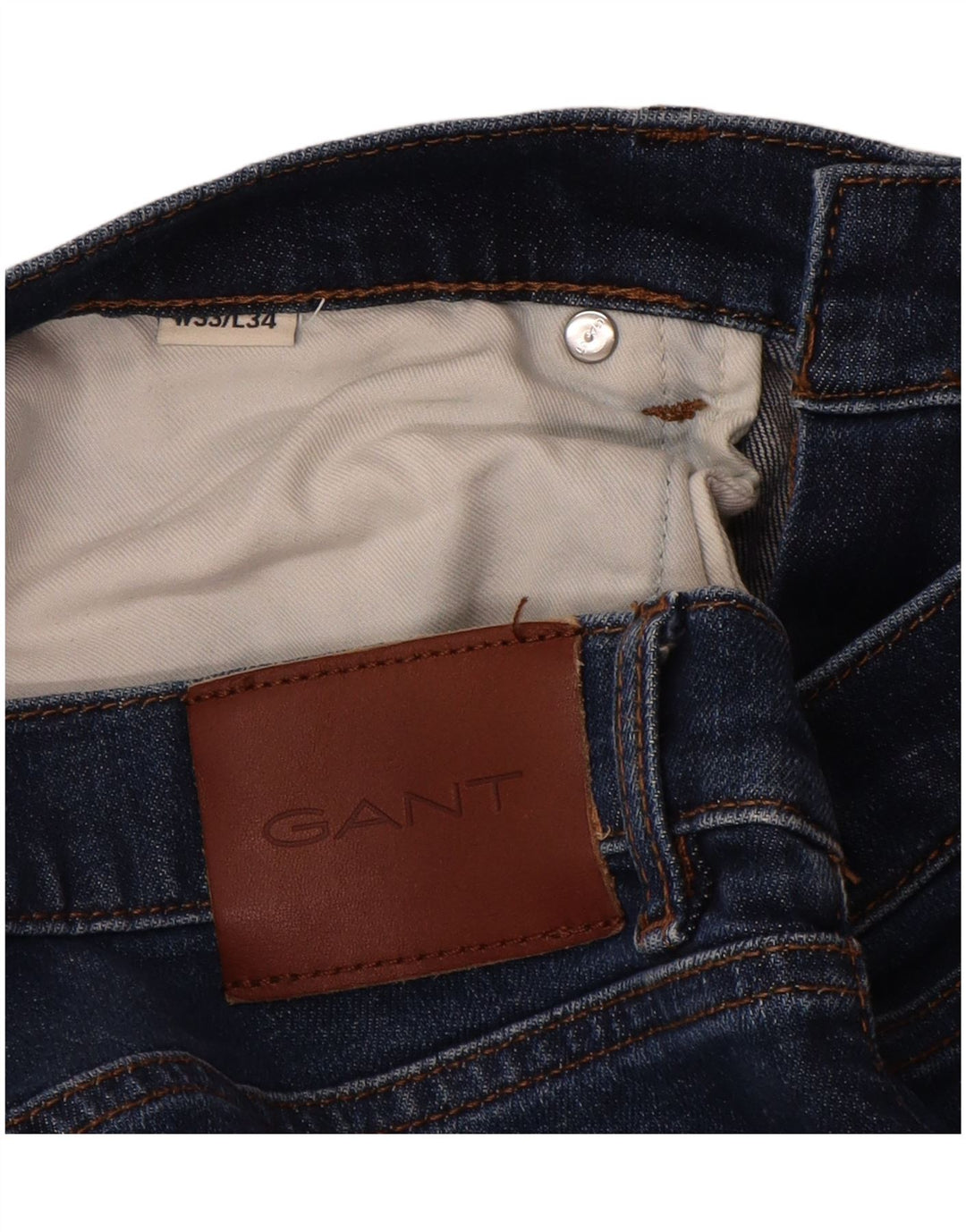 Jeans slim da uomo Gant W33 L32 cotone blu