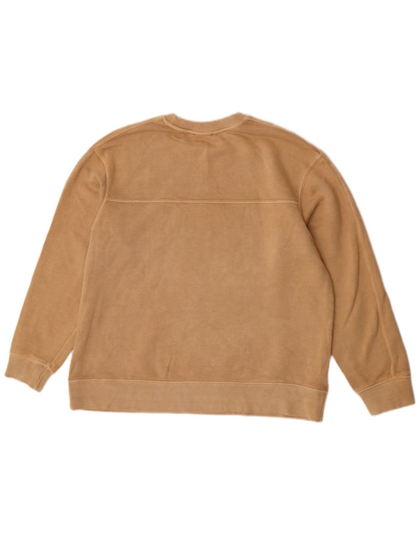 Felpa oversize da donna Zara UK 14 Cotone beige medio