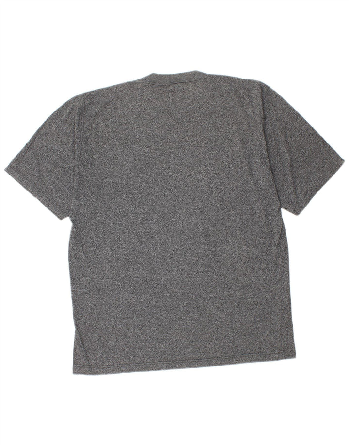 T-shirt da uomo Asics Top in cotone chiazzato grigio medio