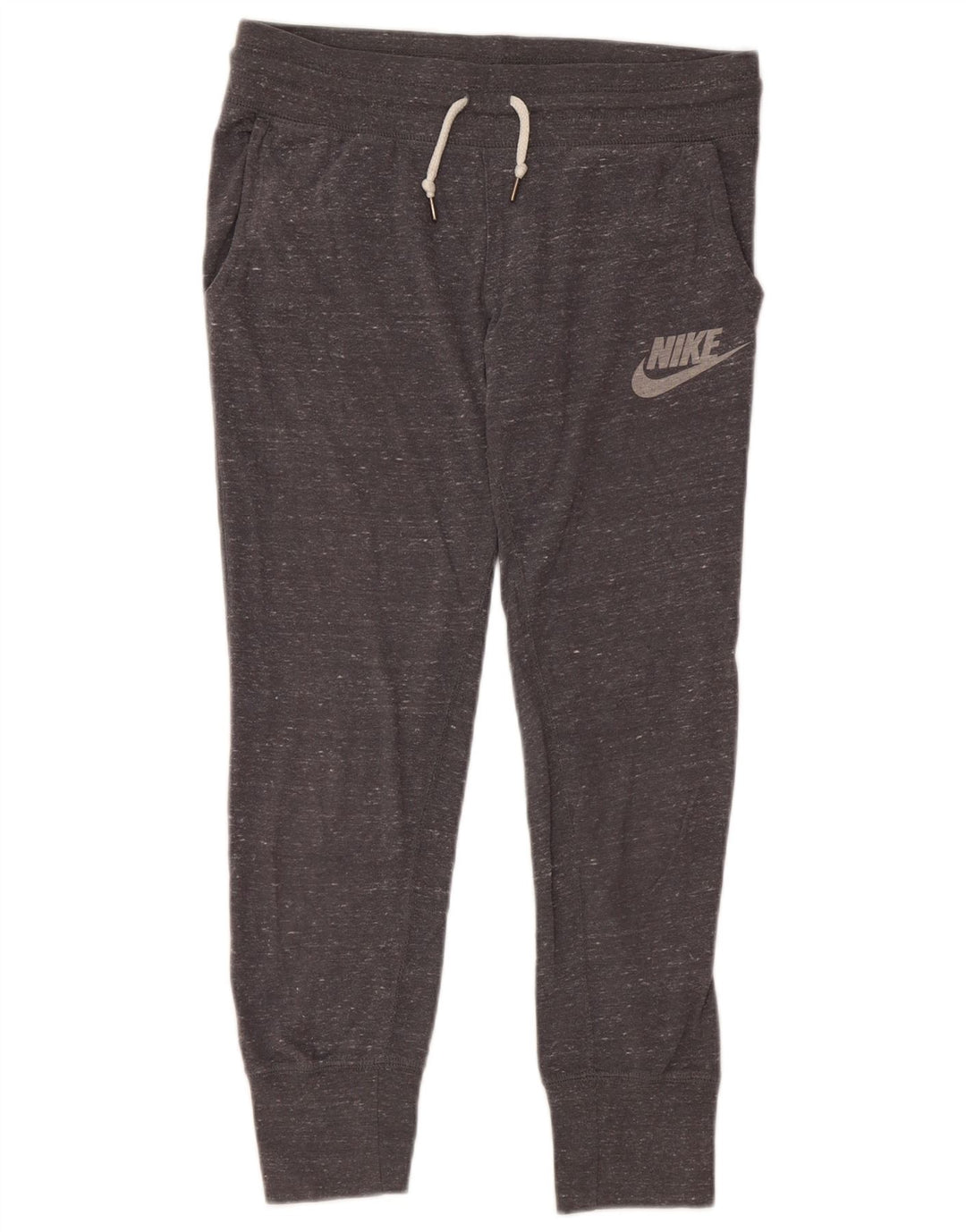 NIKE Pantaloni da tuta da donna Joggers UK 6 XS Cotone chiazzato grigio