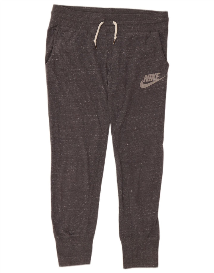 NIKE Pantaloni da tuta da donna Joggers UK 6 XS Cotone chiazzato grigio