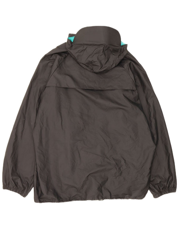 Giacca antipioggia da uomo con cappuccio Columbia UK 40 Large in nylon nero