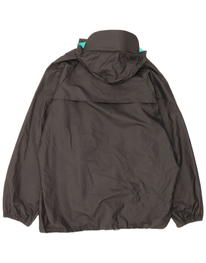 Giacca antipioggia da uomo con cappuccio Columbia UK 40 Large in nylon nero
