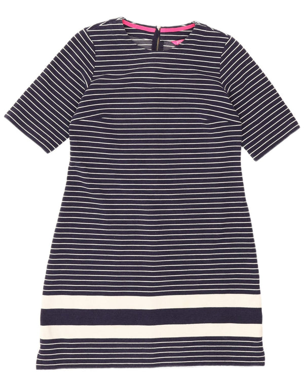 Abito t-shirt da donna Joules UK 12 medio blu navy a righe nautiche